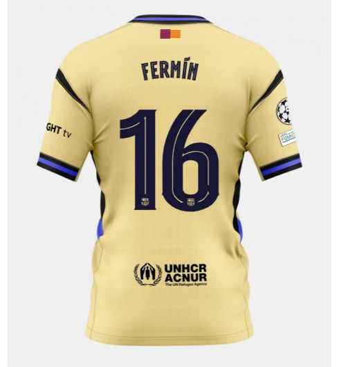 Barcelona Fermin Lopez #16 Venkovní Dres 2025-26 Krátký Rukáv Barcelona Fermin Lopez #16 Venkovní Dres 2025-26 Krátký Rukáv